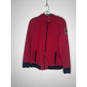 Lauren Active Ralph Lauren Women’s Jacket Large Red Hooded Full Zip